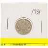 Image 1 : 1931 KING GEORGE SILVER TEN CENT