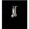 STERLING SILVER LETTER M PIN