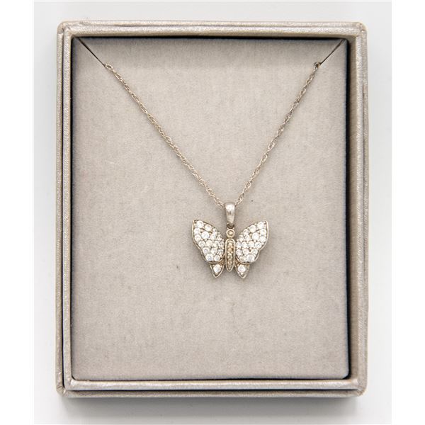 925 SILVER BUTTERFLY PENDANT AND NECKLACE