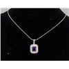 Image 1 : STERLING SILVER AMETHYST NECKLACE AND PENDANTS