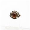Image 1 : STERLING SILVER AMBER RING SIZE 6