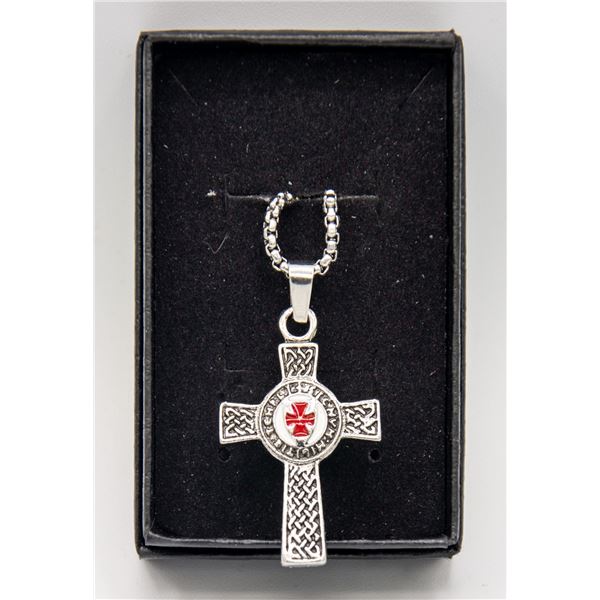 SILVER ALLOY KNIGHTS TEMPLAR CROSS