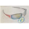 Image 1 : 1 PAIR RED AND GREY OAKLEY REPLICA SUNGLASSES