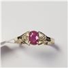 Image 1 : BZ1081-3 10K RUBY DIAMOND RING