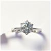 Image 1 : BZ1081-13 10K WHITE MOISSANITE RING
