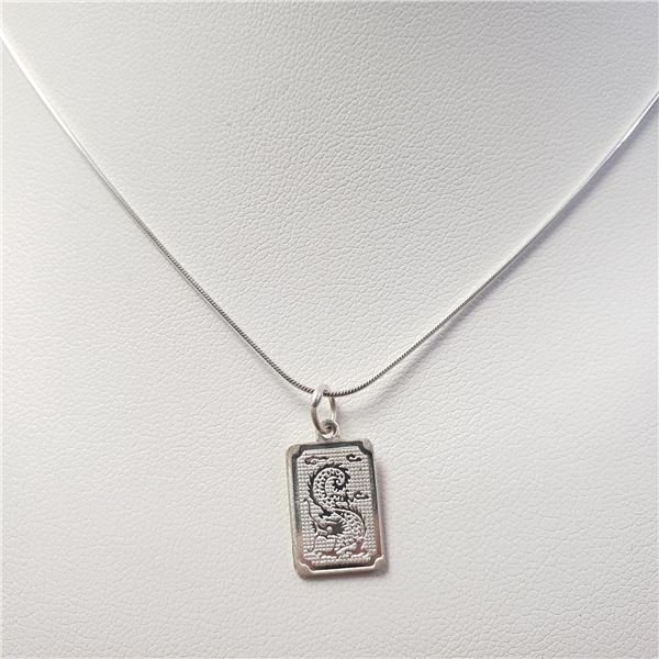 BZ1081-34 SILVER 18" NECKLACE