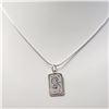 Image 1 : BZ1081-34 SILVER 18" NECKLACE