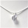 BZ1081-43 SILVER CZ 18" NECKLACE