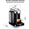 Image 1 : NEW NESPRESSO VERTUO CHROME POD COFFEE MACHINE