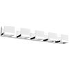 Image 1 : NEW REPACKED TIPACE CHROME 5 LIGHT LED VANITY
