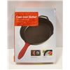 Image 1 : NEW 12.5" CAST IRON SKILLET W/SILICONE HANDLE