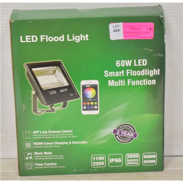 NEW LED FLOOD LIGHT - 60W SMART FLOODLIGHT