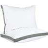 Image 1 : NEW SET OF 2 UTOPIA BEDDING 2" GUSSETED PILLOWS