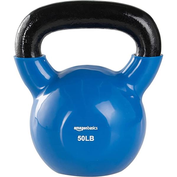 NEW AMAZON BASICS 50LBS KETTLE BELL