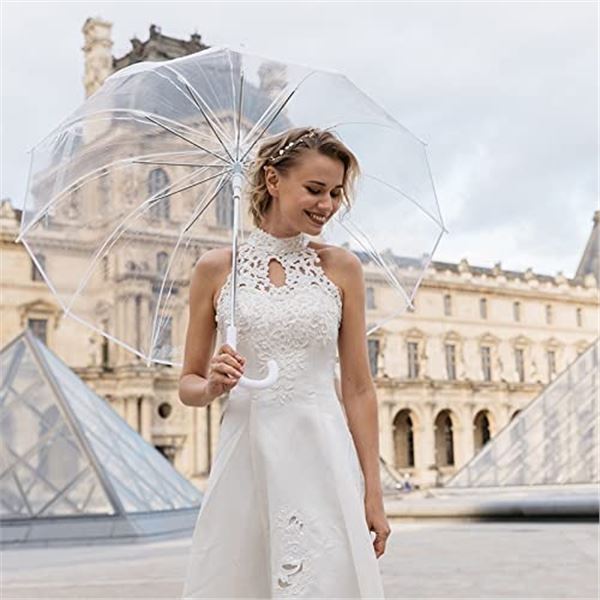 NEW CLEAR WEDDING UMBRELLA