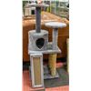 Image 1 : ASSEMBLED DELUXE CAT TREE, 46" HIGH, GREY