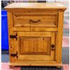 Image 1 : WOOD NIGHT STAND, LIGHT COLOUR