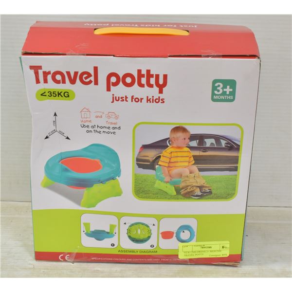 NEW CHILDRENS 3+ MONTHS TRAVEL POTTY