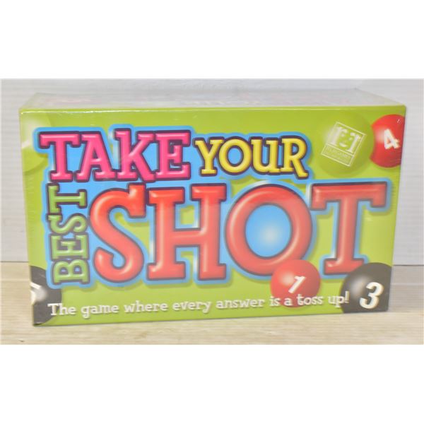 NEW TAKER YOUR BEST SHOT GAME SEALED