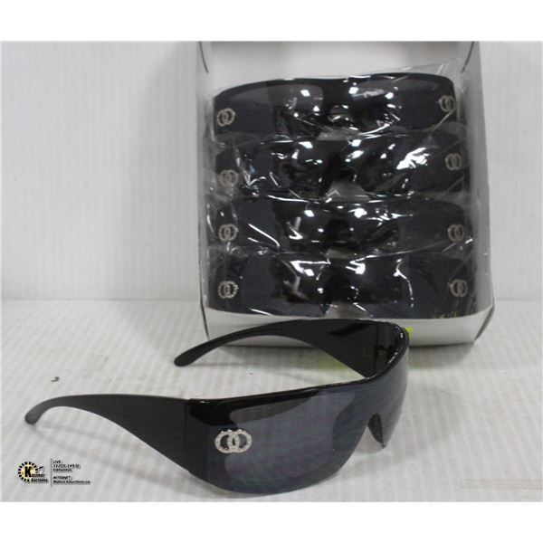 6 PAIRS OF BLACK CHANEL REPLICA SUNGLASSES