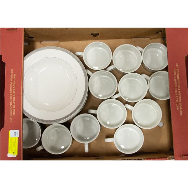 FLAT WITH BOWRING SALAD BOWLS + MUGS - MADE IN