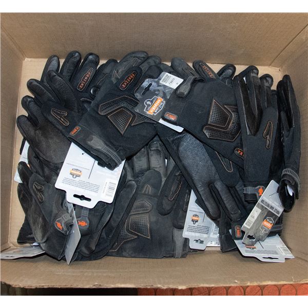 BOX OF VIBRATION REDUCING SIZE 2XL WORK GLOVES