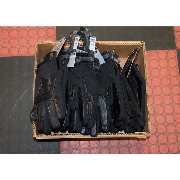 BOX OF VIBRATION REDUCING SIZE 2XL WORK GLOVES