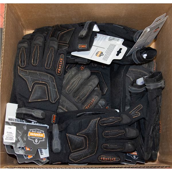 BOX OF VIBRATION REDUCING SIZE 2XL WORK GLOVES