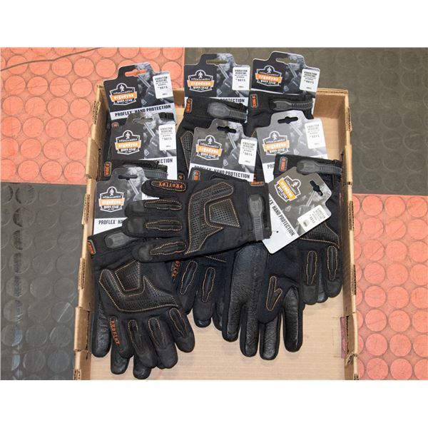 BOX OF VIBRATION REDUCING SIZE 2XL WORK GLOVES