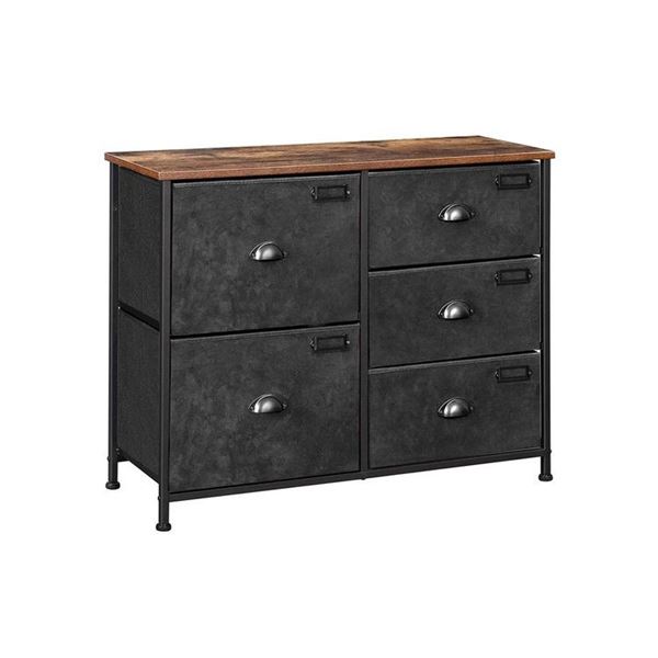 NEW SONGMICS DRESSER TOWER - 5 DRAWER BLACK