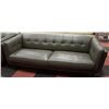 Image 2 : NEW DARK GREY GENUINE LEATHER MODERN SOFA AND LOVE