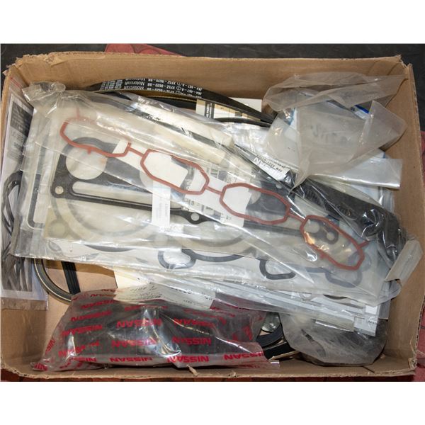 NISSAN PART LOT GASKETS BELTS ETC