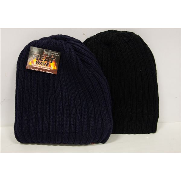 2 PACK MENS HEAT WAVE TOQUES