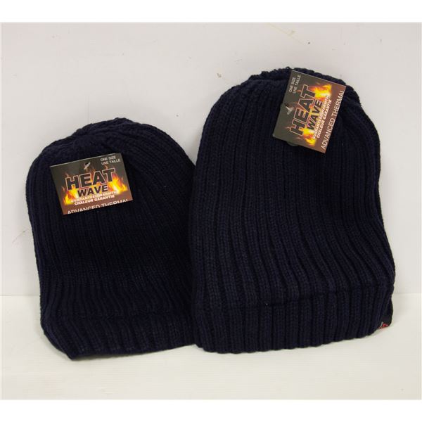 2 PACK MENS HEAT WAVE TOQUES