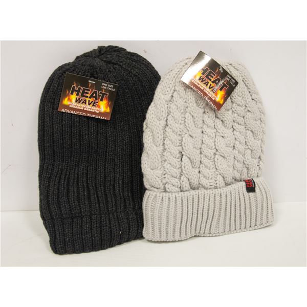 2 PACK MENS HEAT WAVE TOQUES