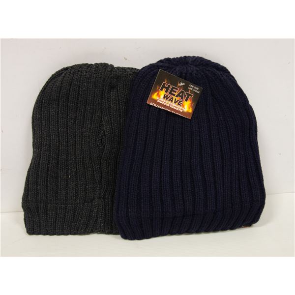 2 PACK MENS HEAT WAVE TOQUES