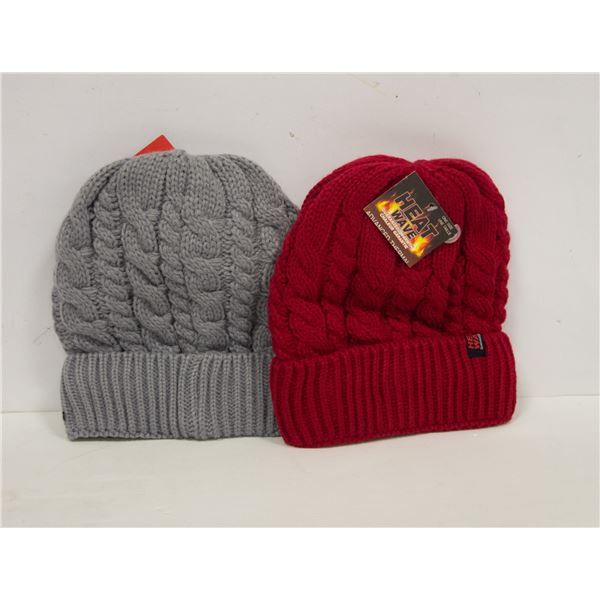 2 PACK LADIES HEAT WAVE TOQUES