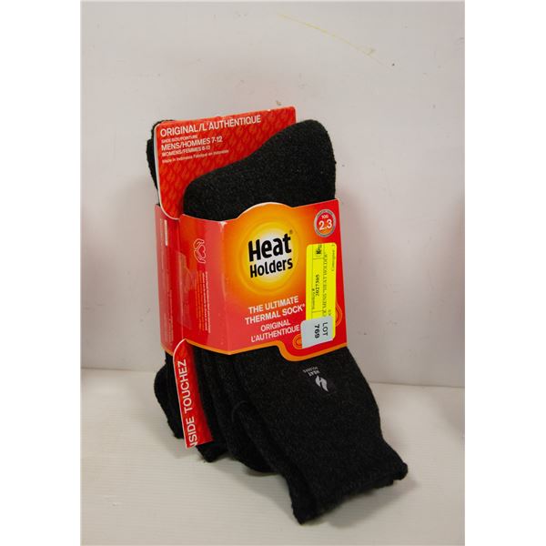 2 PACK MENS "HEAT HOLDER" SOCKS