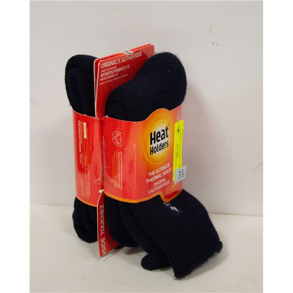 2 PACK LADIES "HEAT HOLDER" SOCKS