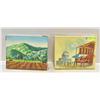 Image 1 : PAIR OF 8" X 10" ORIGINAL CANVAS PAINTINGS