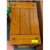 Image 2 : SOLID WOOD END TABLE, 13" X 22" DEEP X 23" HEIGHT