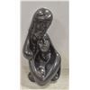 Image 1 : BLACK CERAMIC LARGE COUPLE STATUE H-17"