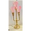Image 1 : VINTAGE BRASS ORCHID TOUCH LAMP H-28.5"