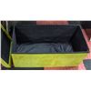 Image 2 : SUEDE CHEST WITH LID - LIGHT OLIVE GREEN