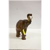 Image 1 : LARGE HAND CARVED ELEPHANT H-12.5"