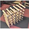 Image 1 : STACKABLE WINE RACK FOR 32 BOTTLES H-21" W-9"