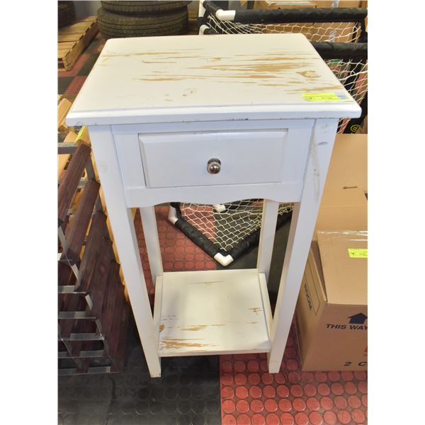 VINTAGE DISTRESSED TELEPHONE TABLE