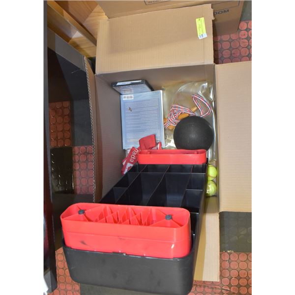 ASSORTED FITNESS EQUIPMENT