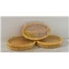 Image 1 : LOT OF 5 OVAL WOODEN TRAYS