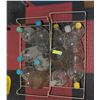 Image 1 : LOT OF 12 GLASS BOTTLES AND LIDS